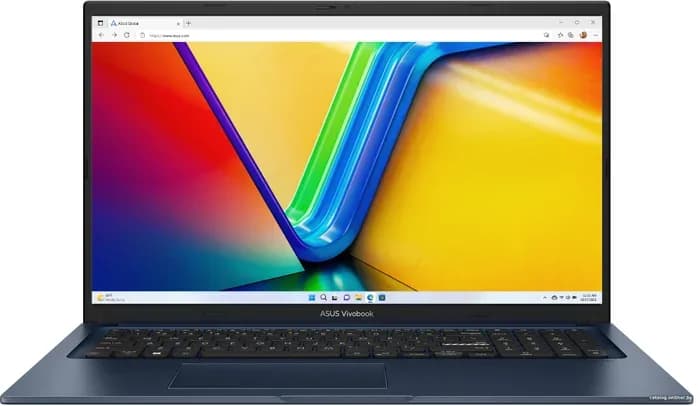 Ноутбук ASUS Vivobook 17 X1704ZA-AU024W 17.3", IPS,Core i3 1215U, 6С,8ГБ, 512ГБ,Win11 синий