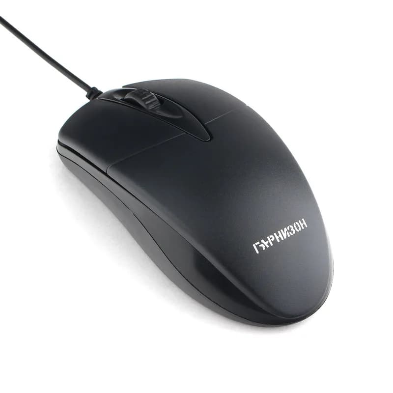 Мышь Гарнизон GM-220XL, 1000dpi, чип-Х, 2 метра, 2 кн. + колесо-кнопка, черная, USB — фото 2