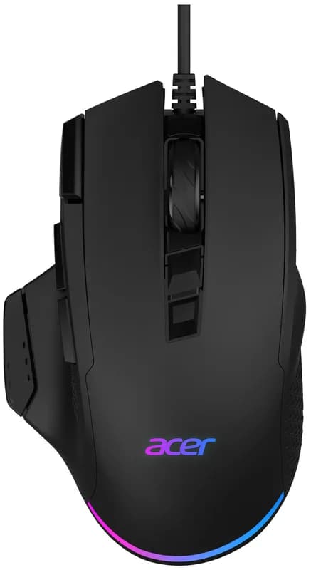 Мышь Acer OMW180, игровая, оптическая, проводная, USB, черный — фото 2