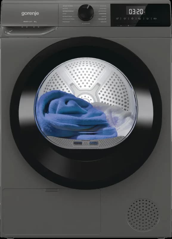 Сушильная машина GORENJE D2HNE82/C серый 8 кг Тепловой насос