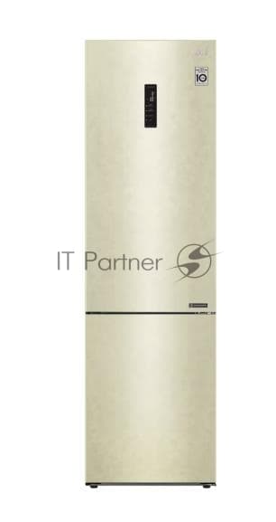 LG Холодильник LG GA-B509CESL бежевый глянцевый двухкамерный 277/107л морозилка снизу, No Frost