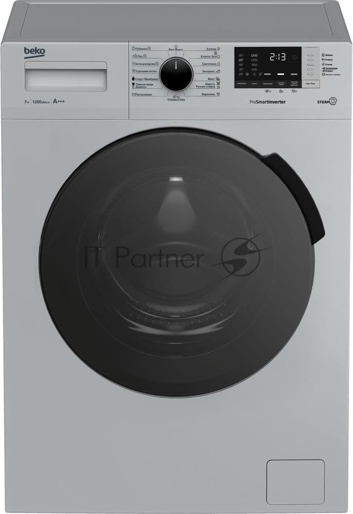 Beko Стиральная машина Beko RSPE78612S серебристый, загрузка фронтальная 7 кг, 1200 об/мин