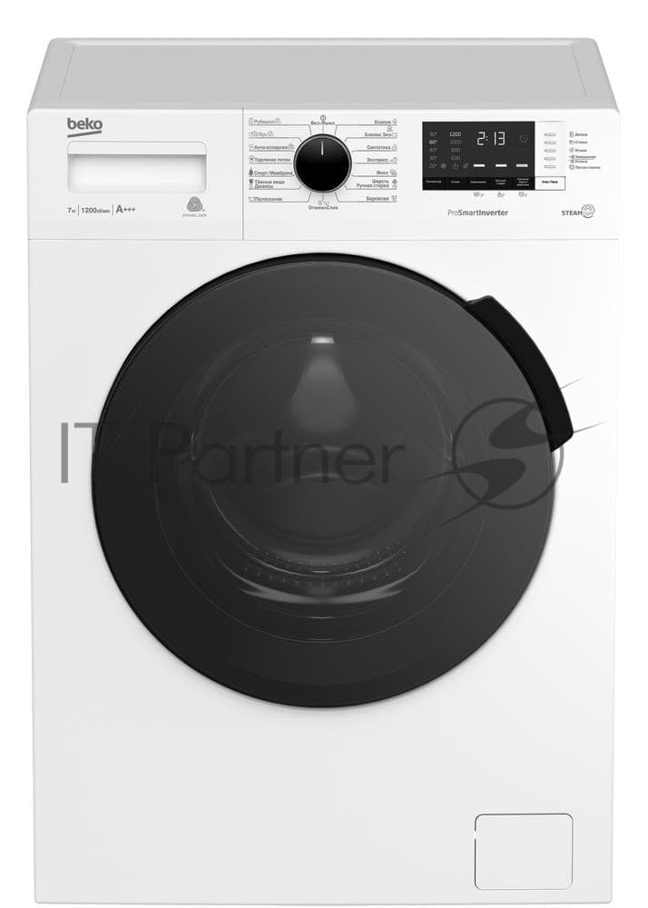 Beko Стиральная машина Beko RSPE78612W белый, загрузка фронтальная 7 кг, 1200 об/мин