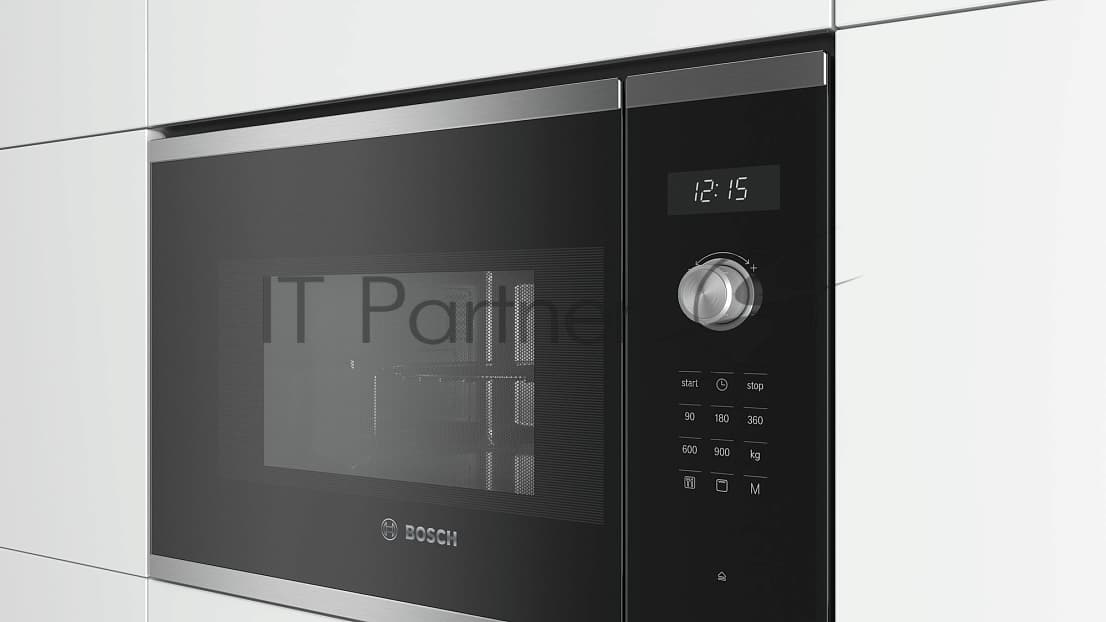 BOSCH Bosch Встраиваемая микроволновая печь Bosch BEL554MS0 нержавеющая сталь/черный, 25 л