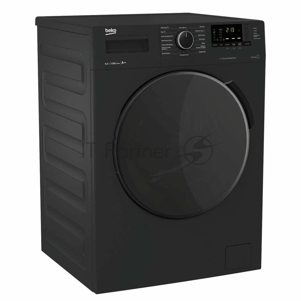 BEKO Beko Стиральная машина Beko WSPE6H616A черный, загрузка фронтальная 6