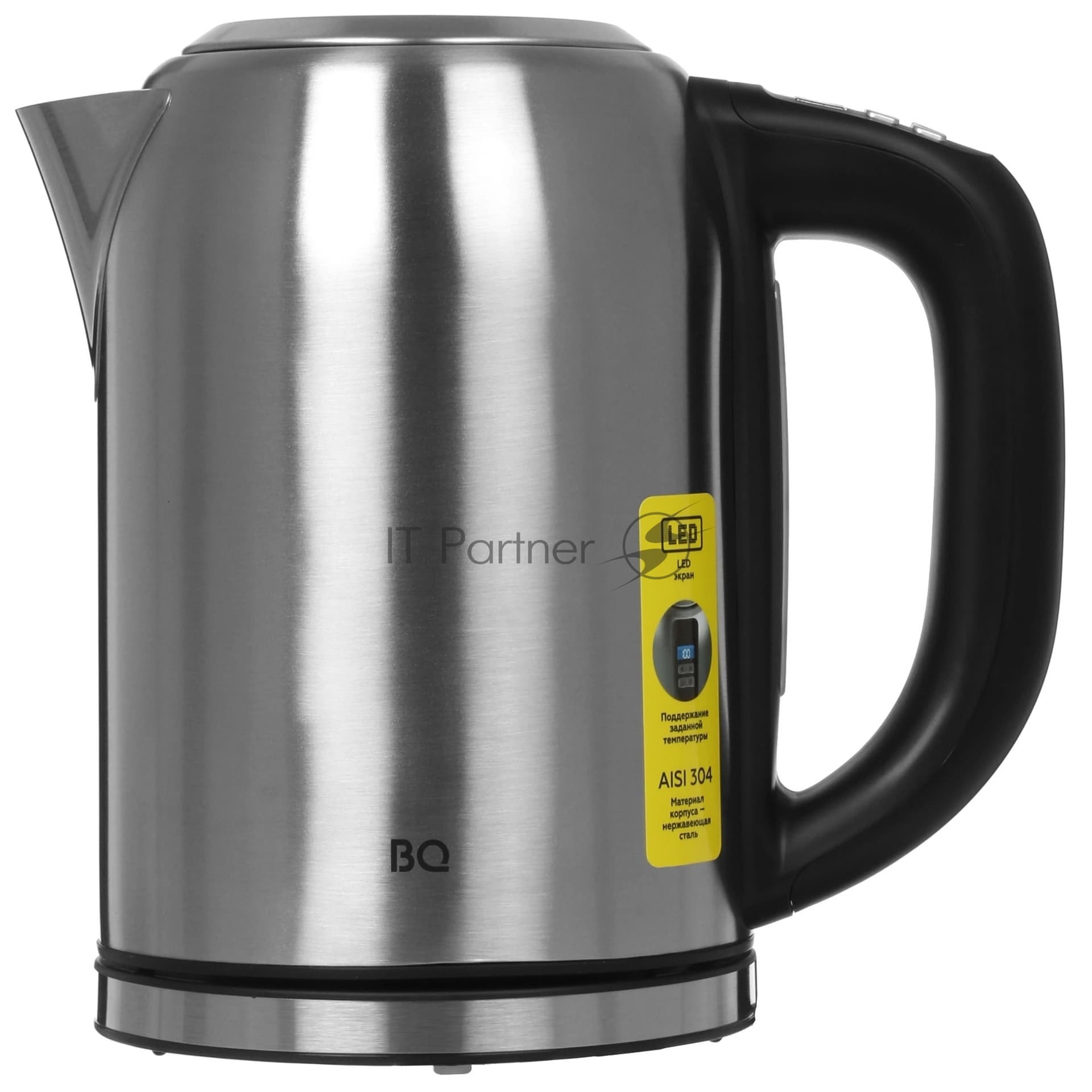 BQ BQ Электрочайник BQ KT1827SW черный/серебристый, 1
