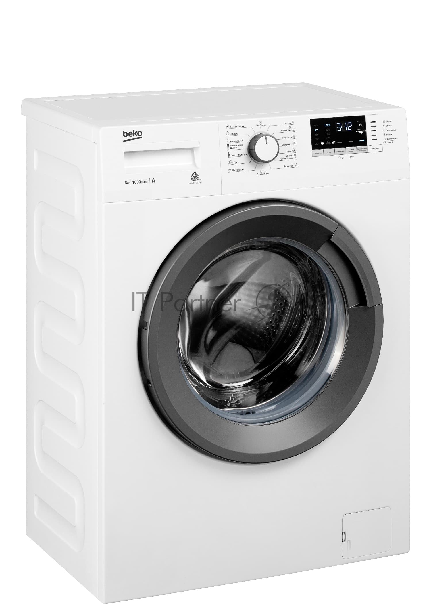Beko Стиральная машина Beko WRE6512ZAW (R) белый, загрузка фронтальная 6 кг, 1000 об/мин