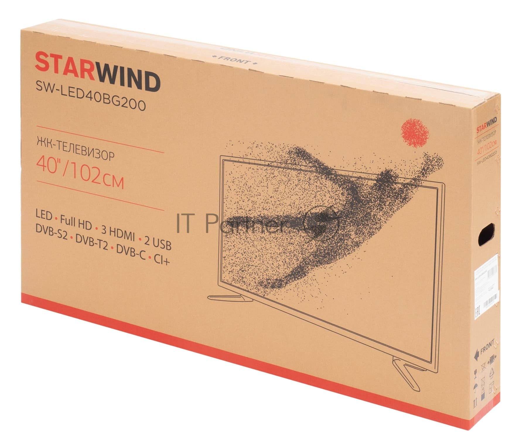 Starwind Телевизор Starwind 40" SW-LED40BG200 черный LED FHD 60Hz