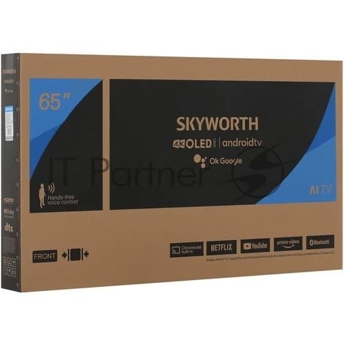 Skyworth Телевизор Skyworth 65" 65SXE9000 серый OLED UHD 60Hz GoogleTV 2GB/32GB