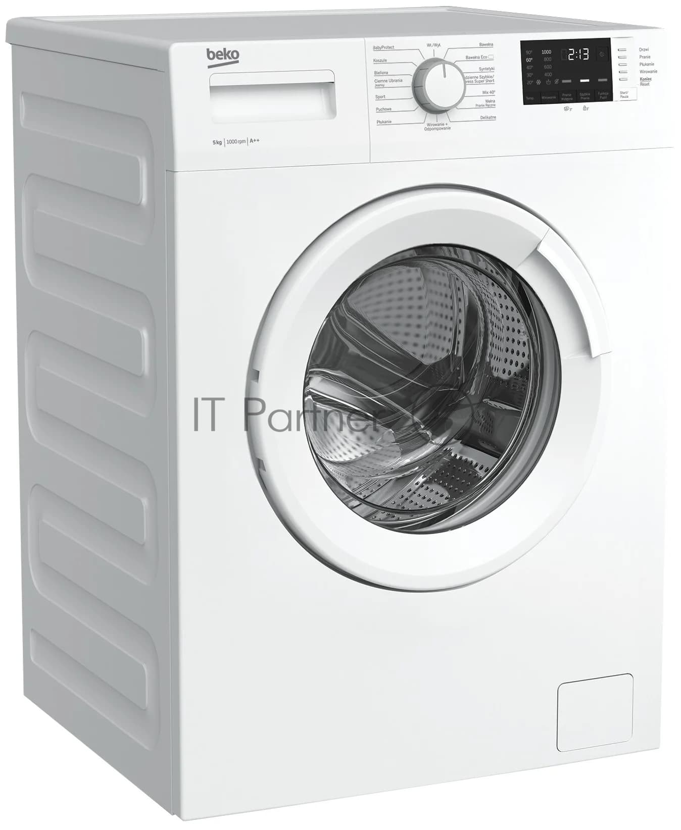 Beko Стиральная машина Beko WRS5512BWW белый, загрузка фронтальная 5 кг, 1000 об/мин
