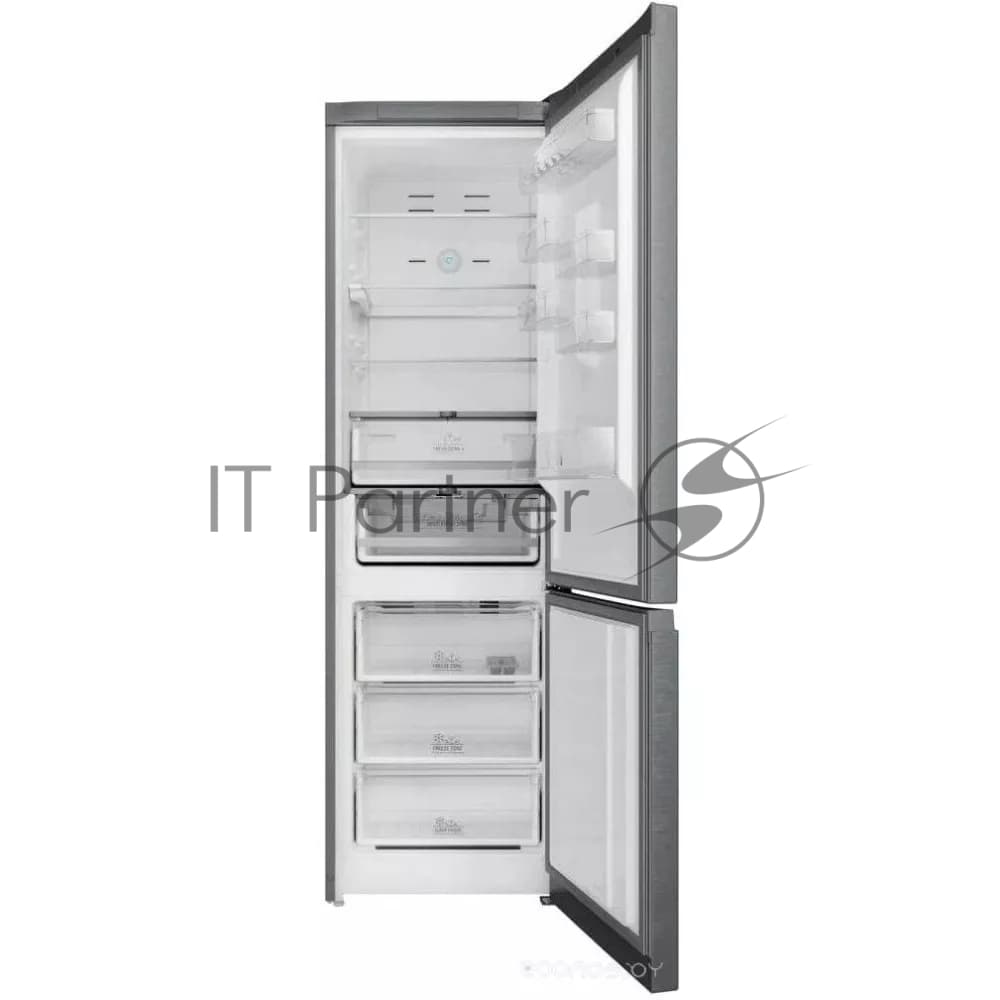 Hotpoint Холодильник Hotpoint HT 7201I MX O3 нержавеющая сталь двухкамерный 239/83 л морозилка снизу, No Frost