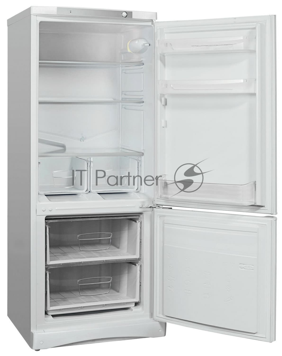 Indesit Холодильник Indesit ES 15 A белый двухкамерный 189/54л морозилка снизу