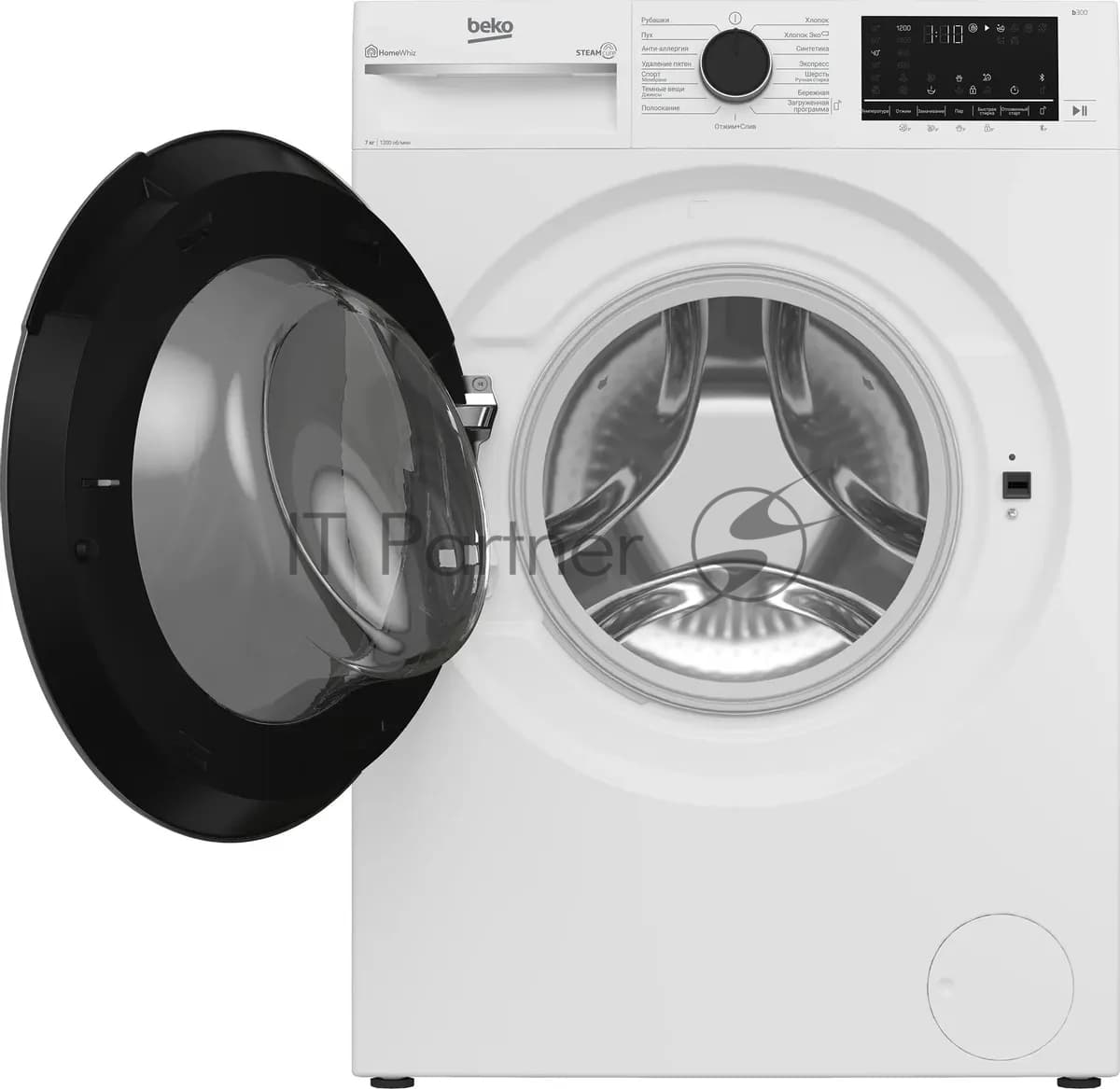 Beko Стиральная машина Beko B3WFR572WB белый, загрузка фронтальная 7 кг, 1200 об/мин