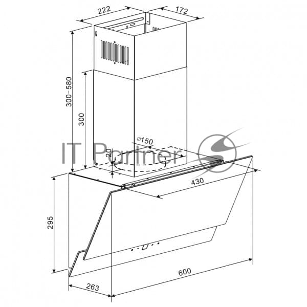 ZIGMUND & SHTAIN Zigmund & Shtain Вытяжка каминная Zigmund & Shtain K 151.6 W белый