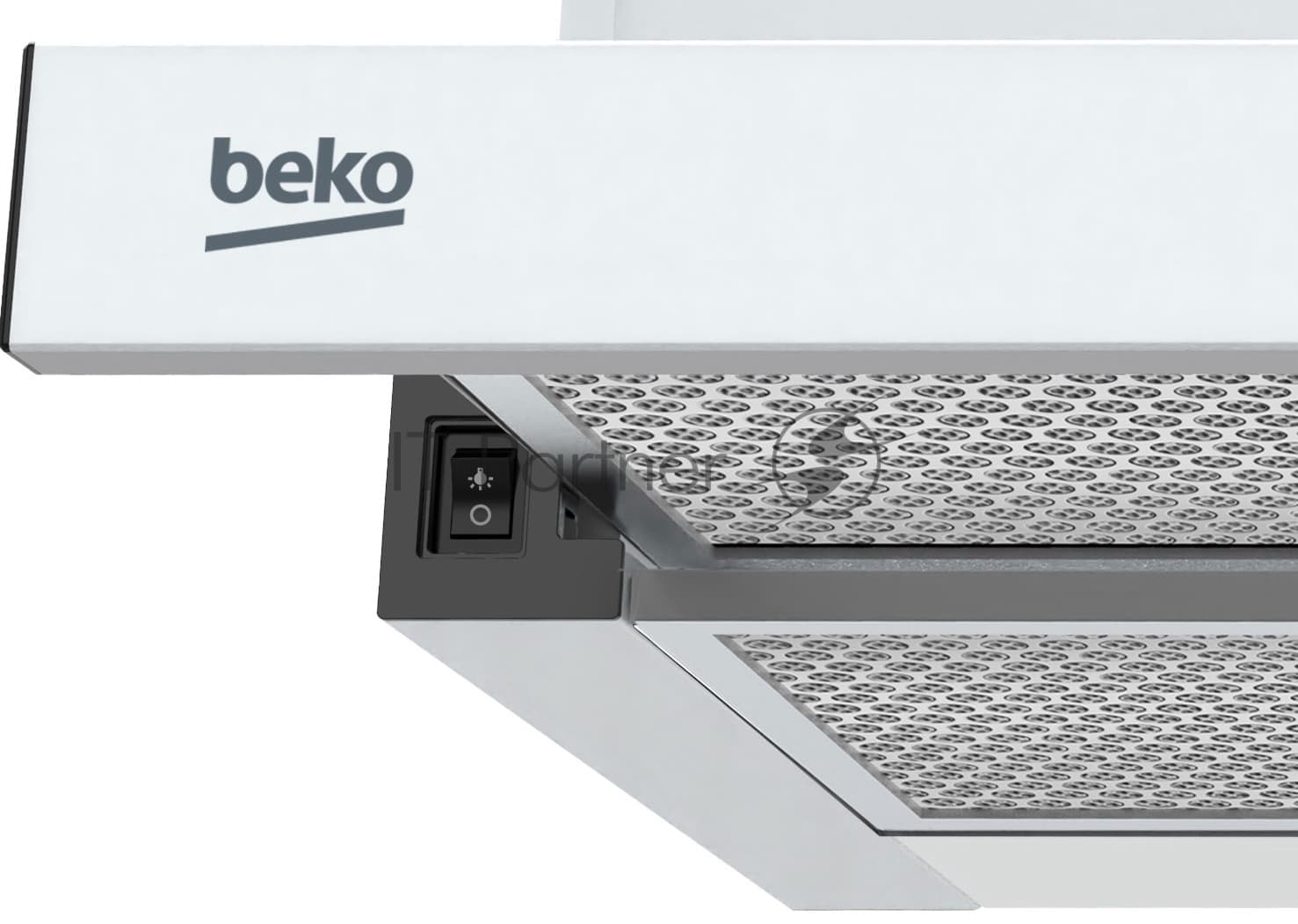 BEKO Beko Вытяжка телескопическая Beko BHNT613R4CW белый, 60 см