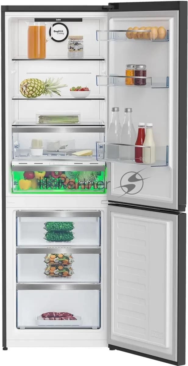 Beko Холодильник Beko B5RCNK363ZWB черный двухкамерный 220/100 л морозилка снизу, Total No Frost