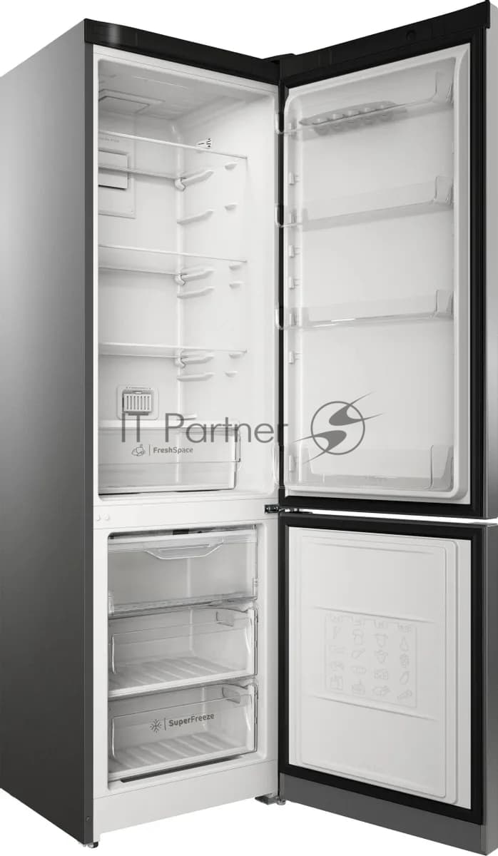Indesit Холодильник Indesit ITS 5200 NG темно-серый двухкамерный 247/78л морозилка снизу, No Frost