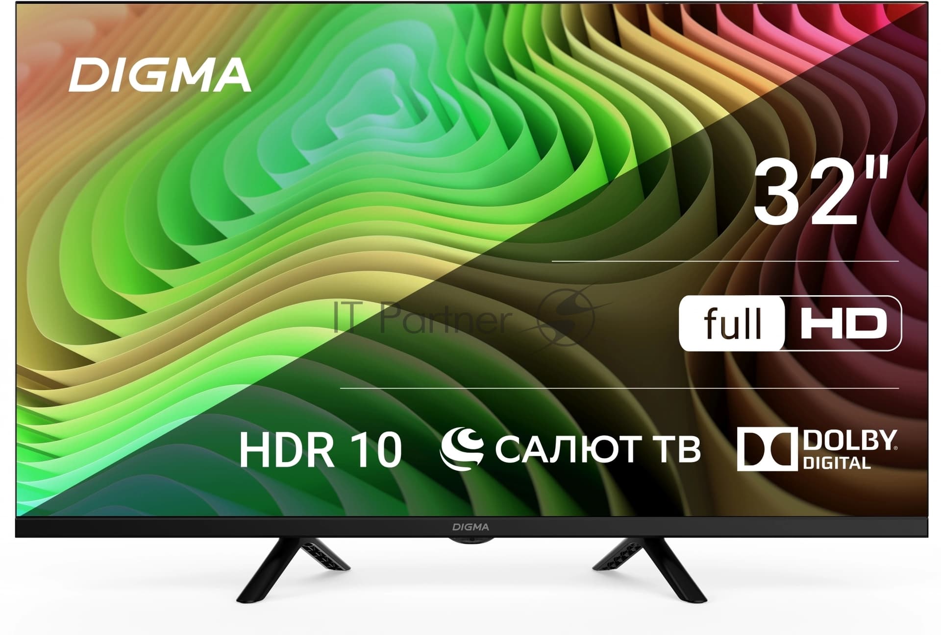 Digma Телевизор Digma 32" DM-LED32SBB36 Metal черный LED FHD 60Hz Салют ТВ