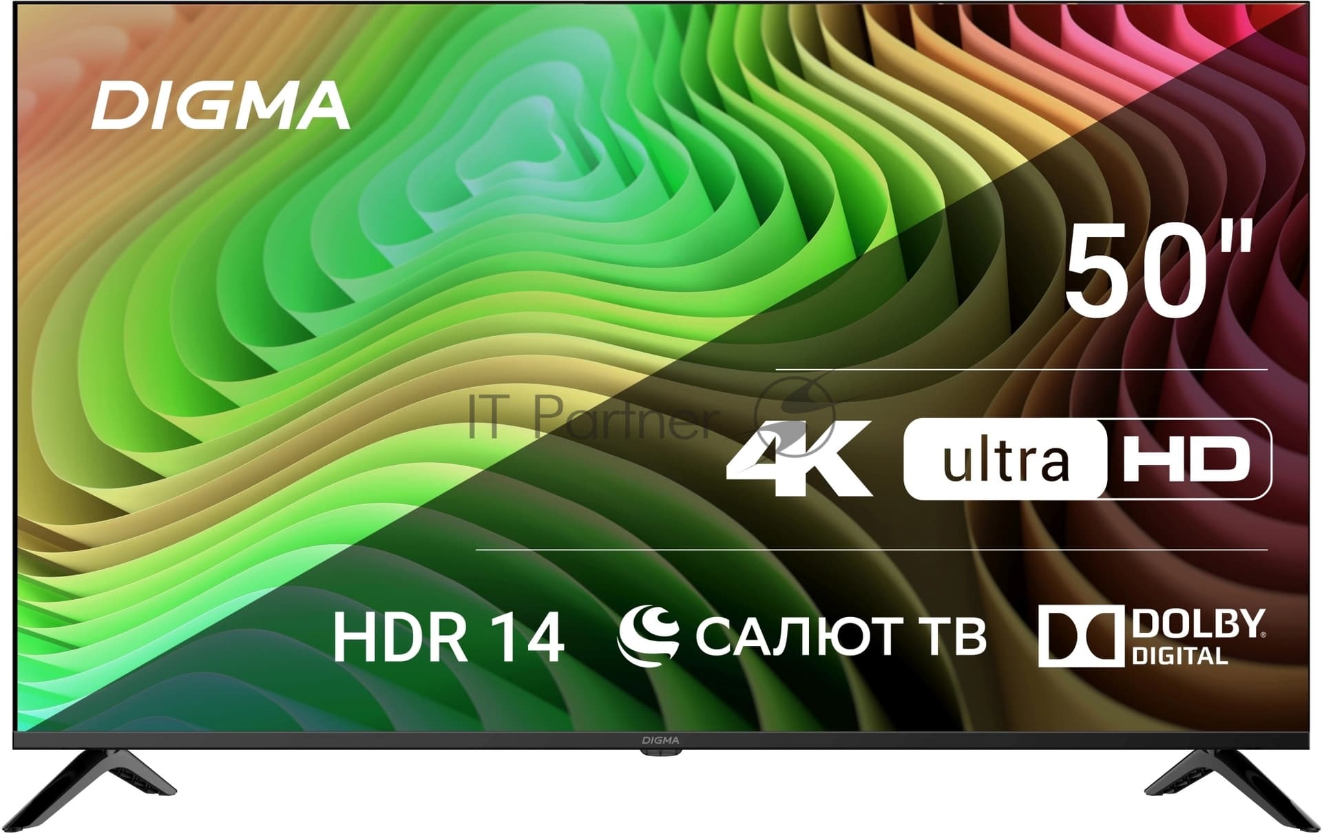 Digma Телевизор Digma 50" DM-LED50UBB40 черный LED UHD 60Hz Smart TV