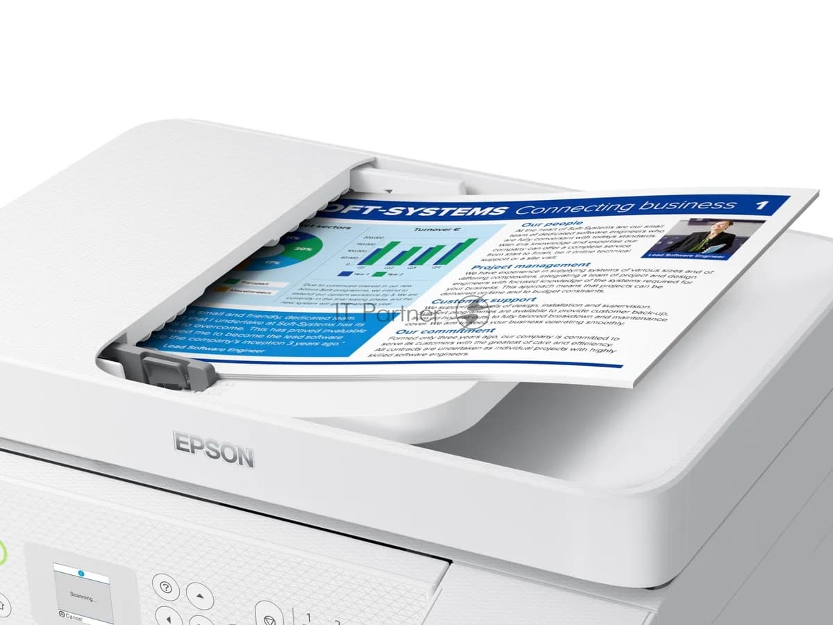 EPSON Epson МФУ струйное Epson EcoTank L5296 (C11CJ65411) белый, A4 — фото 3