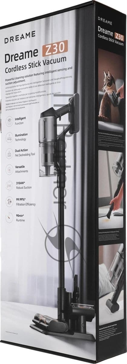 DREAME Dreame Пылесос вертикальный DREAME Z-Series Z30 черный, питание от аккумулятора