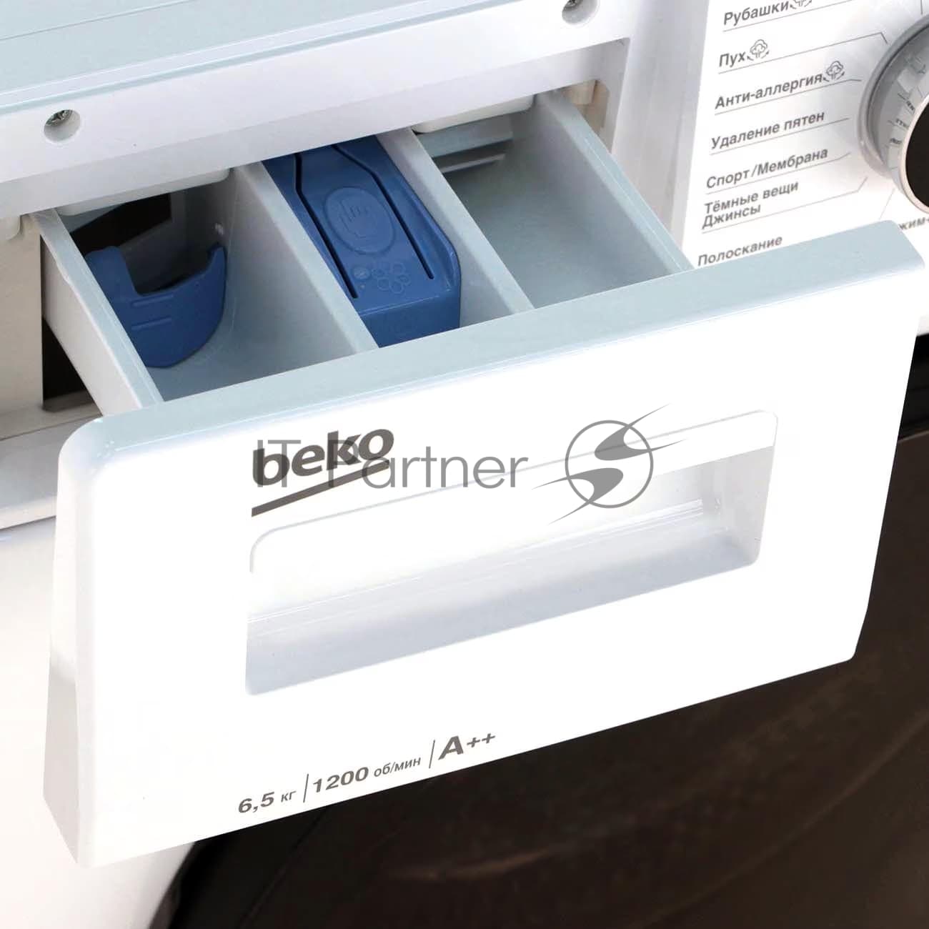 BEKO Beko Стиральная машина Beko WSPE 6H612W белый, загрузка фронтальная 6