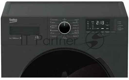 Beko Стиральная машина Beko WSPE7612A антрацит, загрузка фронтальная 7 кг, 1200 об/мин