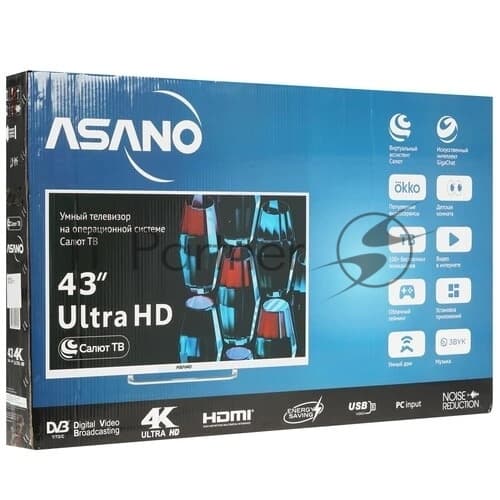 Asano Телевизор Asano 43" 43LU5011T белый LED UHD 60Hz Салют ТВ