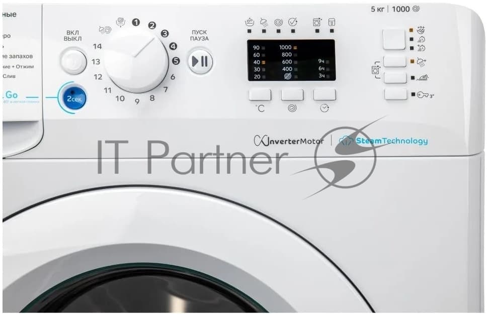Indesit Стиральная машина Indesit BWSA 5109 WWV белый, загрузка фронтальная 5 кг, 1000 об/мин