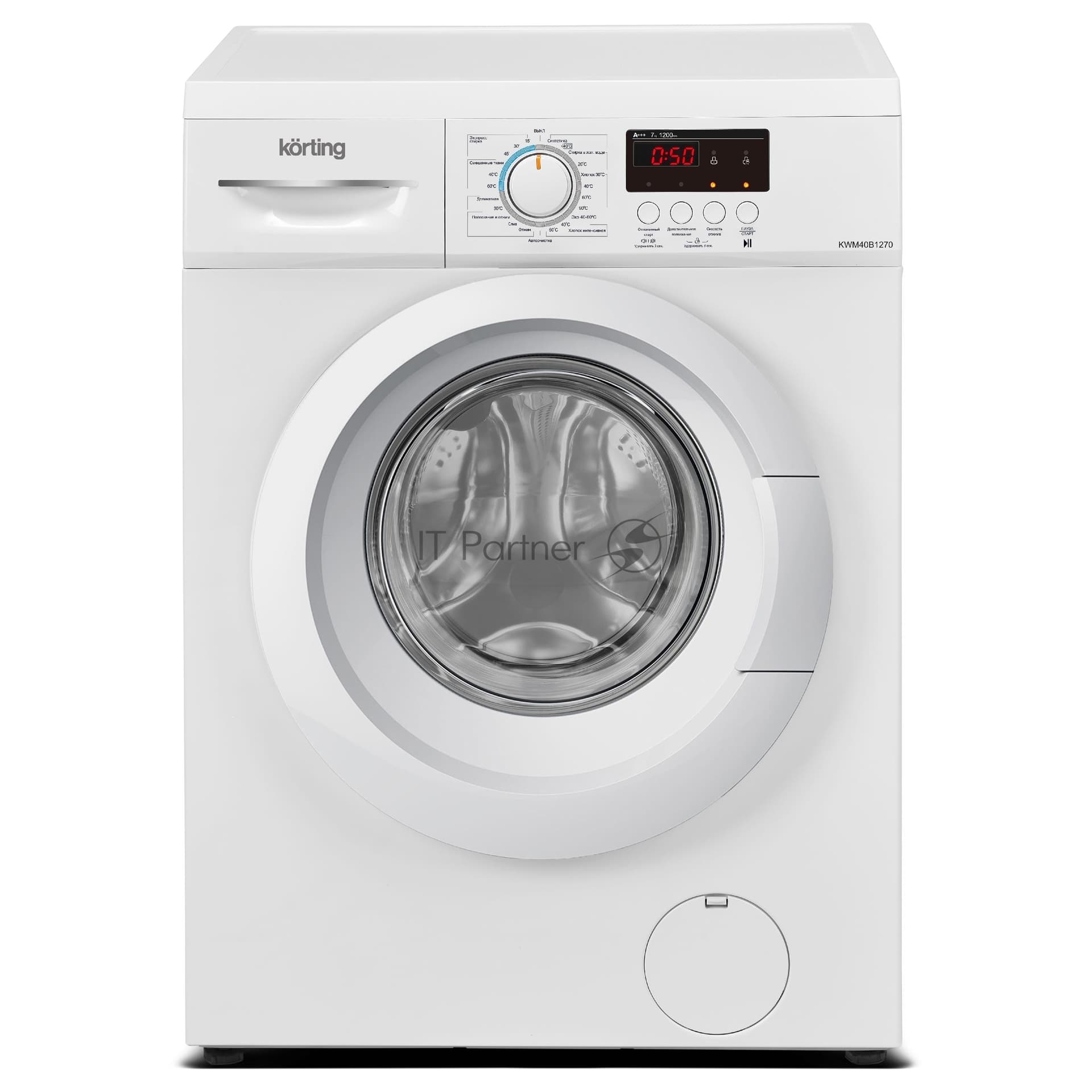 Korting Стиральная машина Korting KWM 40B1270 белый, загрузка фронтальная 7 кг, 1200 об/мин