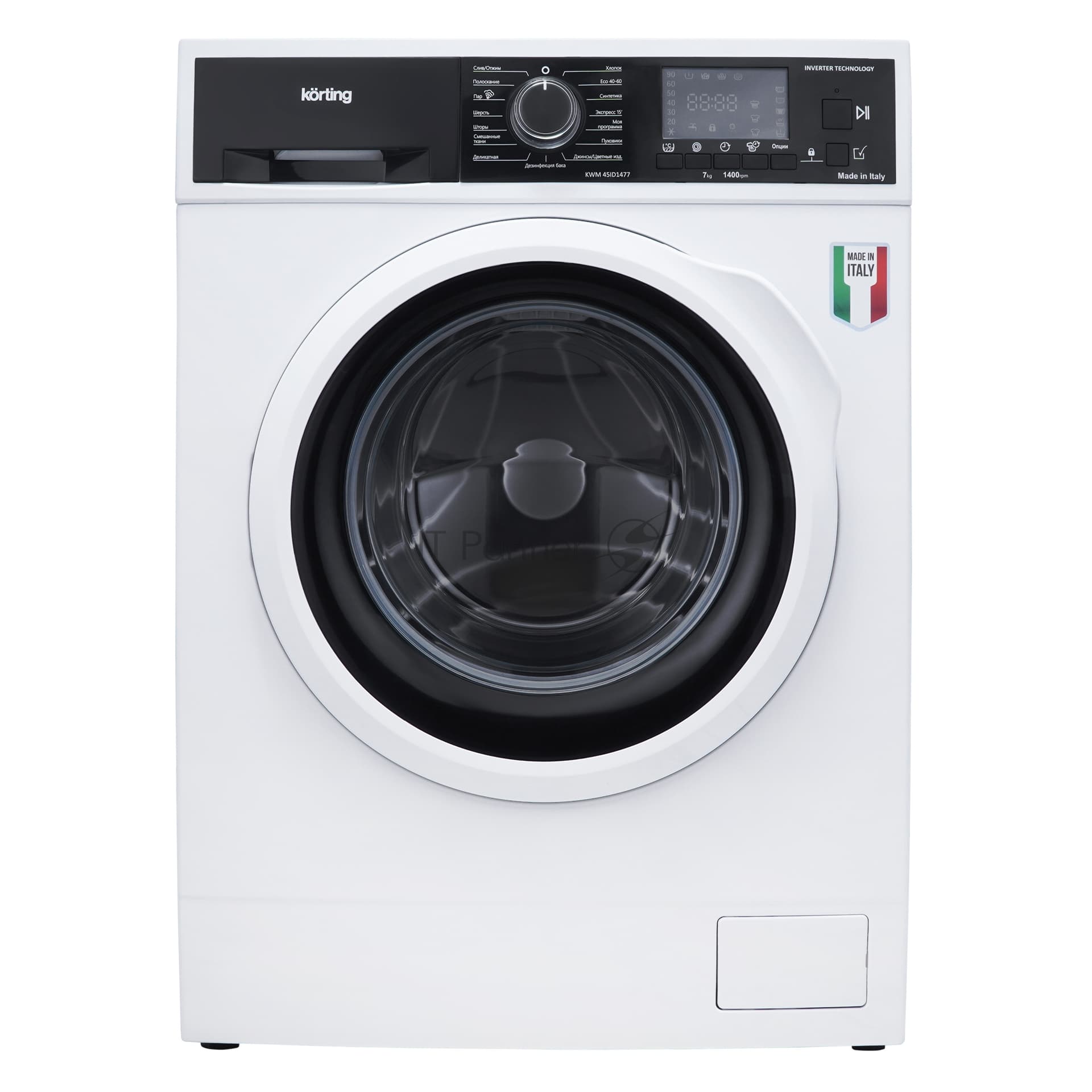 Korting Стиральная машина Korting KWM 45ID1477 белый, загрузка фронтальная 7 кг, 1400 об/мин, класс A
