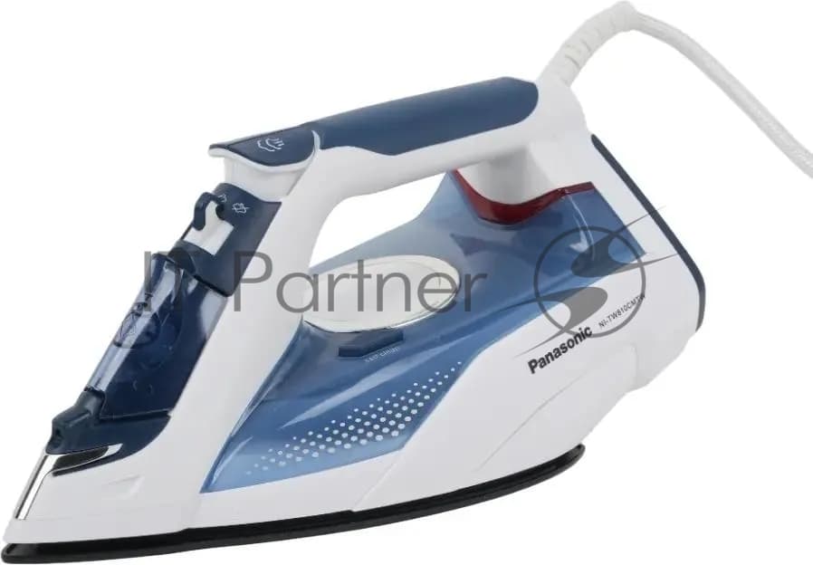 Panasonic Утюг Panasonic NI-TW810CMTW синий, 2400 Вт, 25 г/мин, 140 г/мин, 300 мл