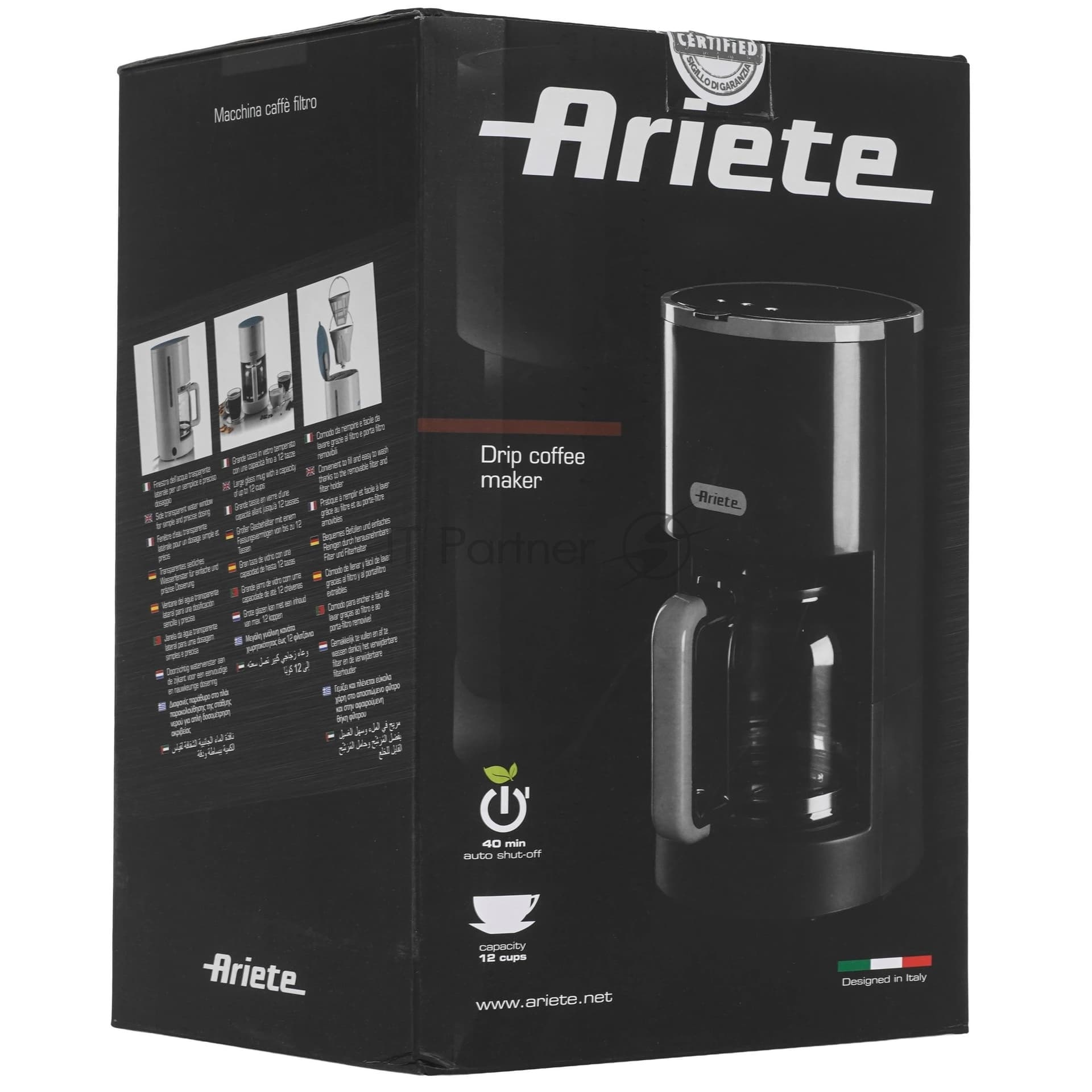 ARIETE Ariete Кофеварка капельная Ariete 00M139401AR0 белый, молотый