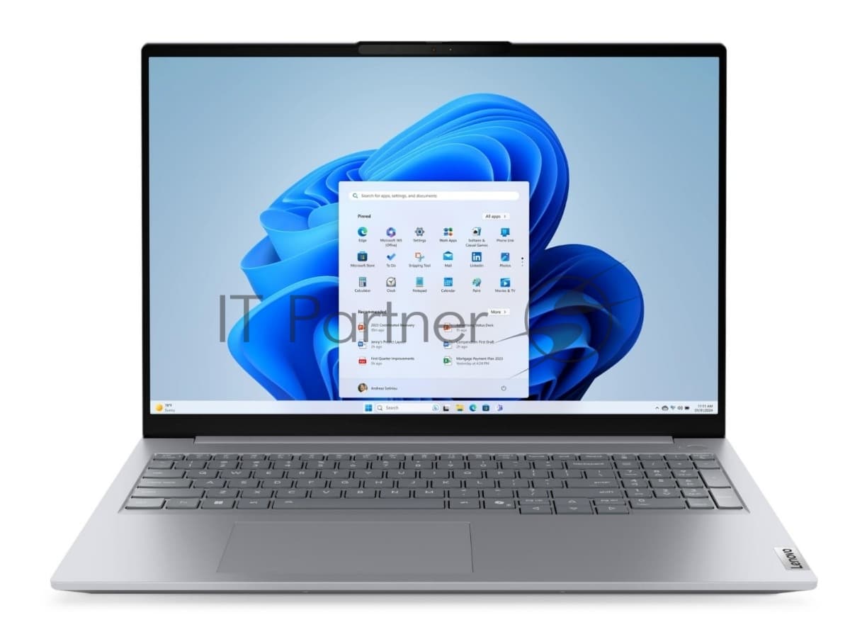 Lenovo Ноутбук 16" IPS WUXGA LENOVO ThinkBook 16 G8 IRL серый (Core 5 210H/32Gb/1Tb SSD/VGA int/FP/noOS)