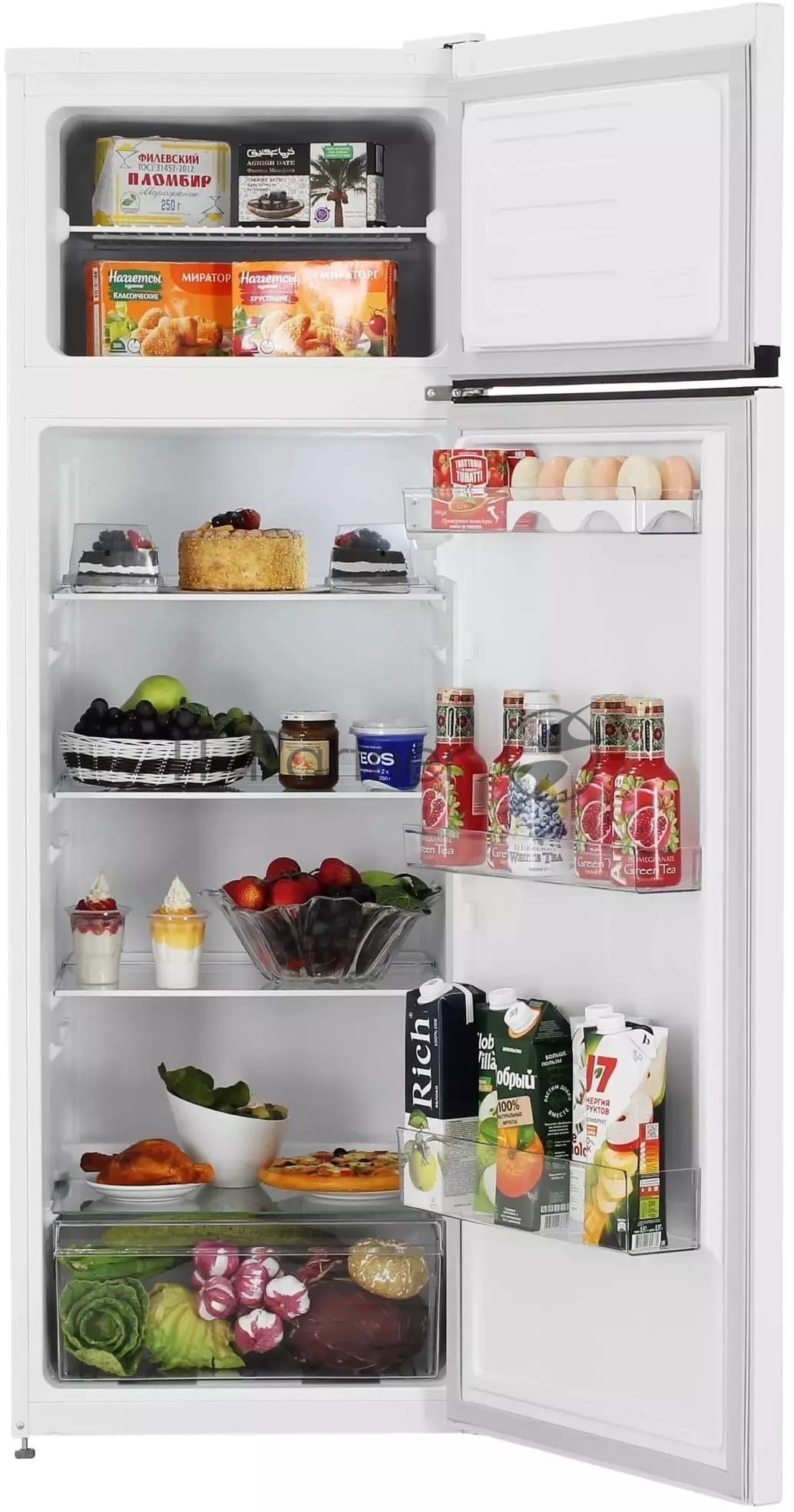Beko Холодильник Beko B1RDSK280W белый двухкамерный 210/46л морозилка сверху
