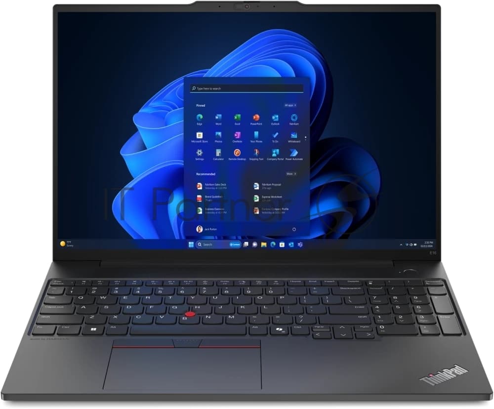 Lenovo Ноутбук Lenovo ThinkPad E16 Gen 2/16"/IPS/Core Ultra 5 125U/16Gb/512Gb/SSD/Intel Graphics/Без ОС/черный/1.81kg