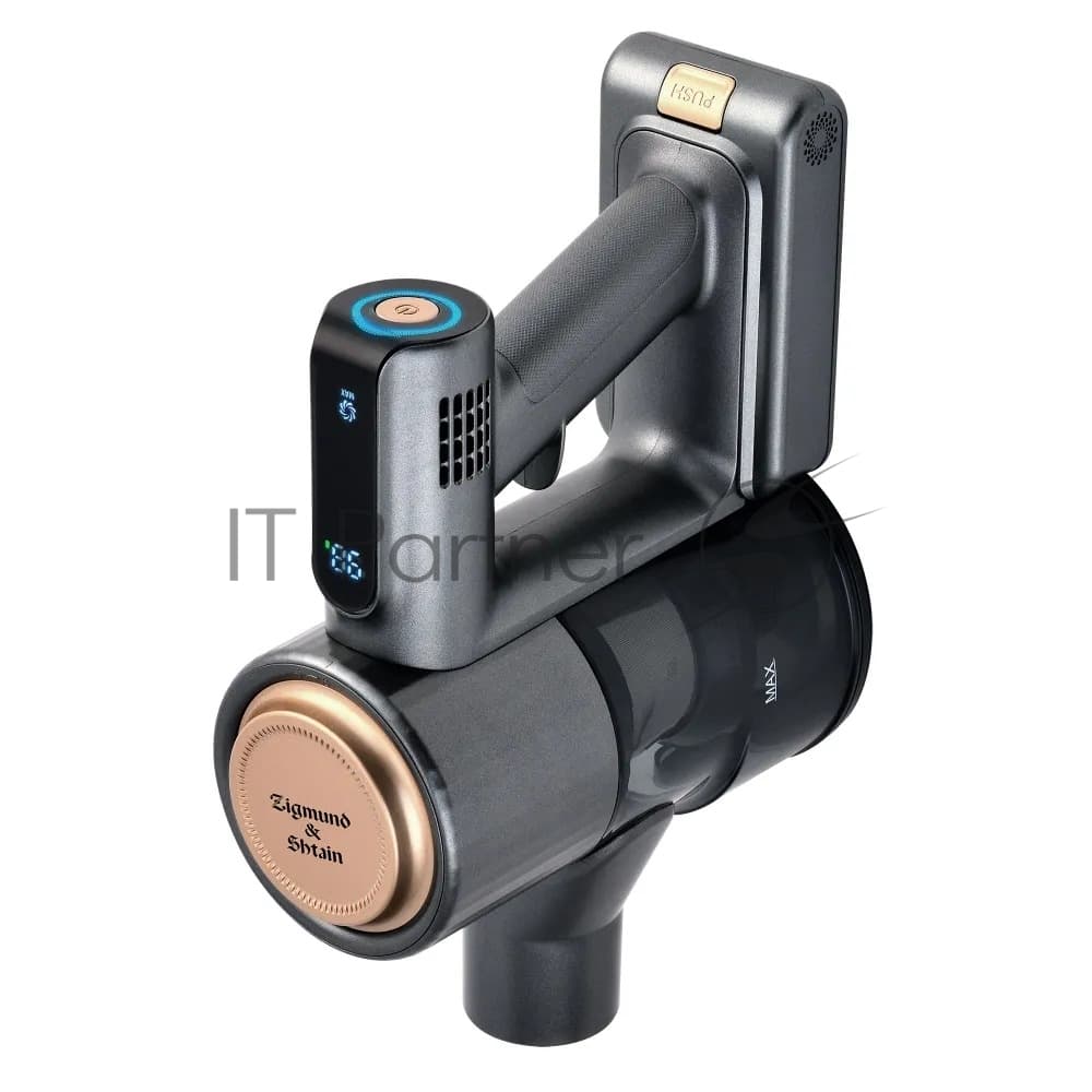 ZIGMUND & SHTAIN Zigmund & Shtain Пылесос вертикальный Zigmund & Shtain ZVC-1500 черный/золотистый, питание от аккумулятора