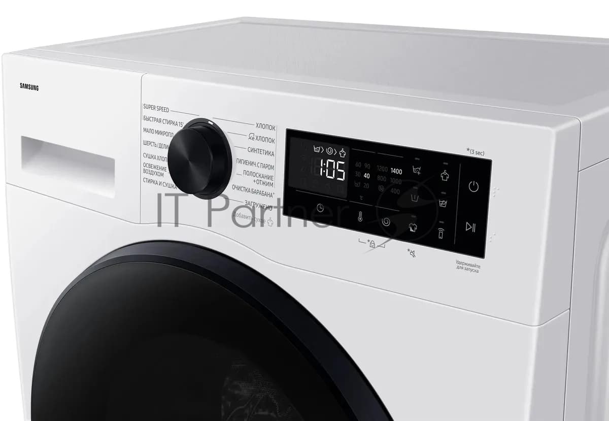 Samsung Стирально-сушильная машина Samsung WD90DG5G34BELP белый, загрузка фронтальная 9 кг, 1400 об/мин