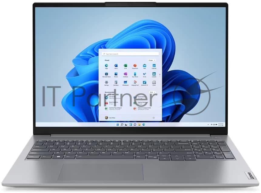 Lenovo Ноутбук Lenovo ThinkBook 16 G6 IRL 16" WUXGA IPS, Intel Core i5-1340P, 16Gb, 512Gb SSD, FHD Cam, 3 Cell 45Whr, Win 11 Pro