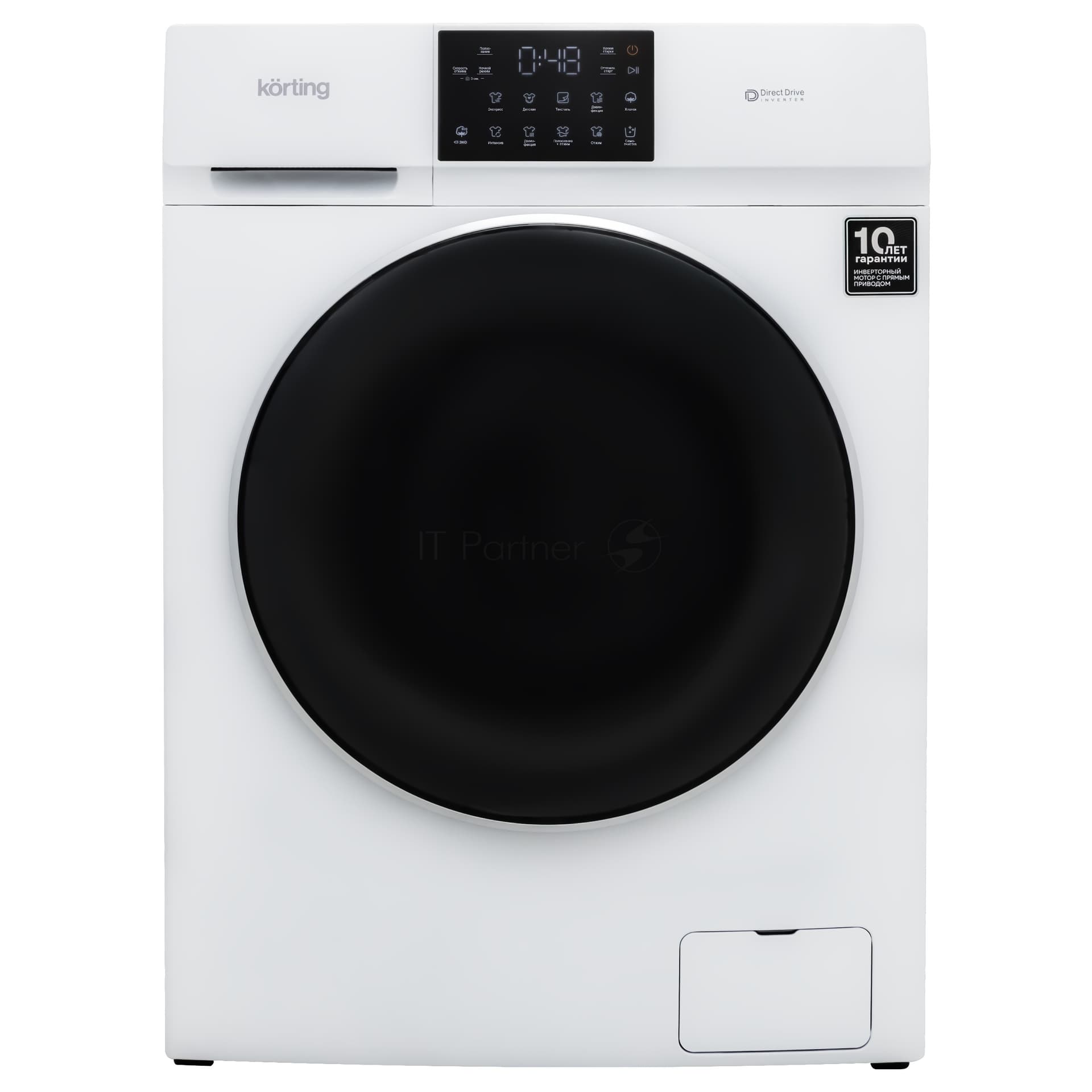 Korting Стиральная машина Korting KWM 60DV1297 белый, загрузка фронтальная 10 кг, 1200 об/мин, класс A+++