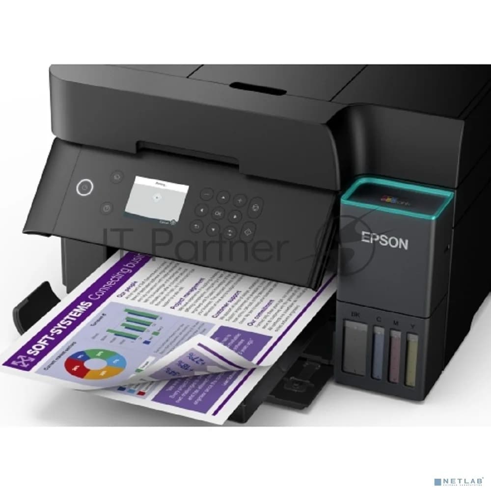 Epson МФУ струйный Epson EcoTank L6370 (C11CL43403) A4 Duplex WiFi черный — фото 2