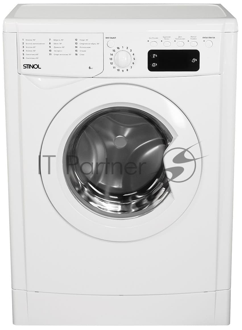 Stinol Стиральная машина Stinol WSTS 610 E белый, загрузка фронтальная 6 кг, 1000 об/мин, класс A