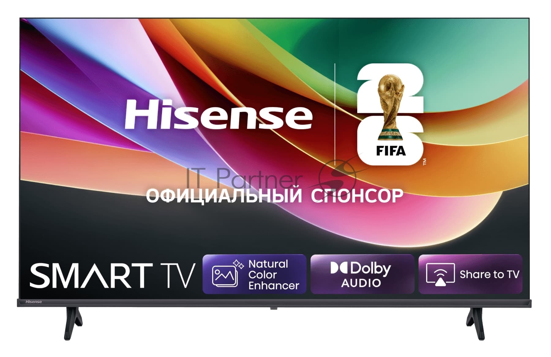 Hisense Телевизор Hisense 40" 40A4S черный LED FHD 60Hz Smart TV HomeOS