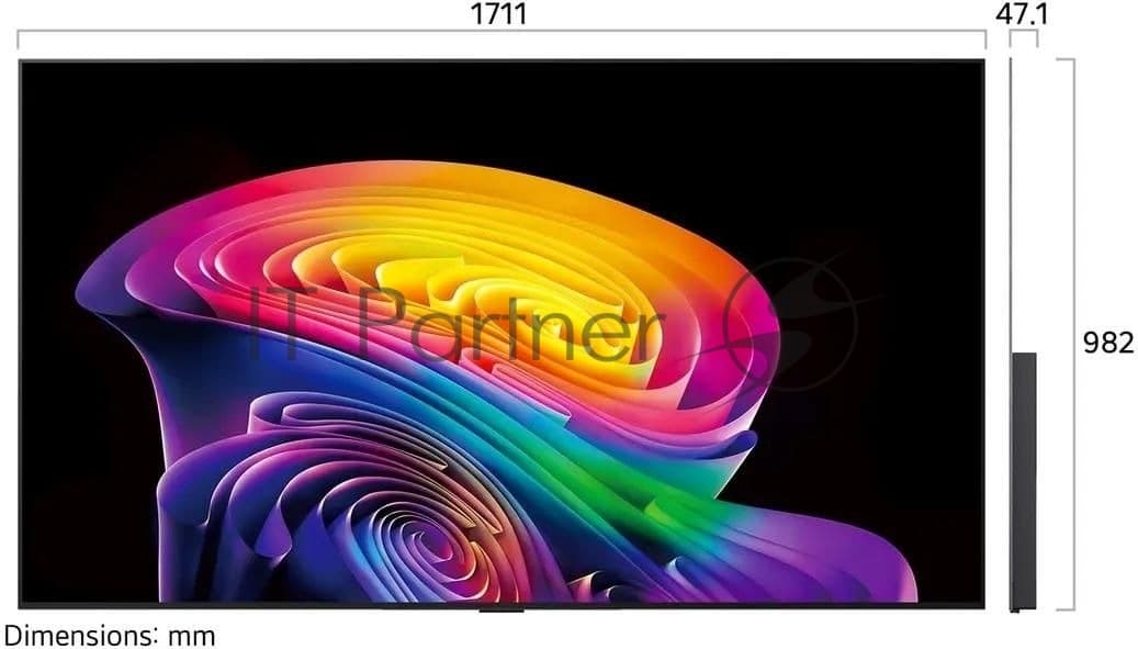 LG Телевизор LG 77" OLED77C6RLA.ARUG черный/серебристый OLED UHD 120Hz-165Hz Smart TV webOS