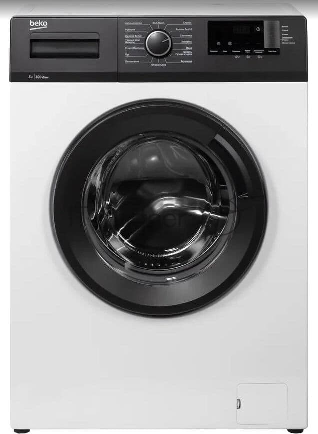 BEKO Beko Стиральная машина Beko WHE5412BBW белый/черный, фронтальная загрузка