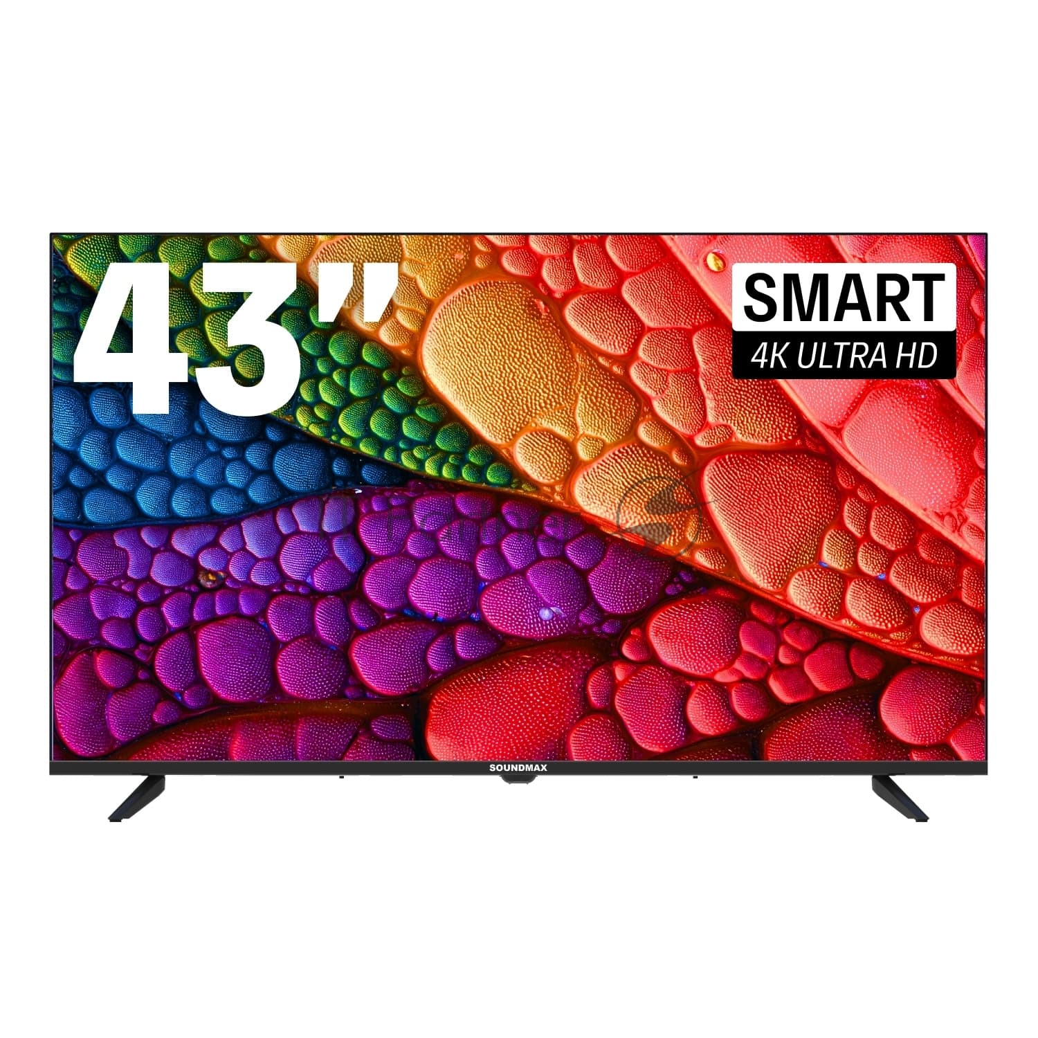 SoundMax Телевизор Soundmax 43" SM-LED43M04SU\Y черный LED UHD 60Hz Smart TV Яндекс ТВ 1.5GB/8GB
