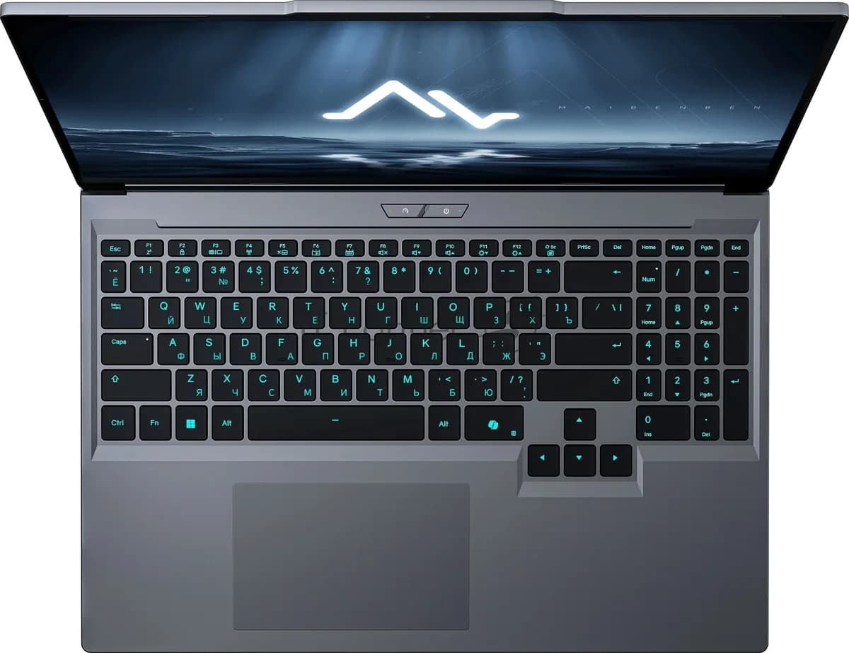 Ноутбук Maibenben X16C-i54456, 16", Intel Core i5-14450HX, 16 ГБ, 512 ГБ SSD, серый