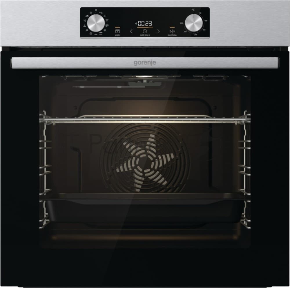 Gorenje Встраиваемый электрический духовой шкаф Gorenje BO6737E02X, 77 л, 300 °C, конвекция, электрический гриль, класс A