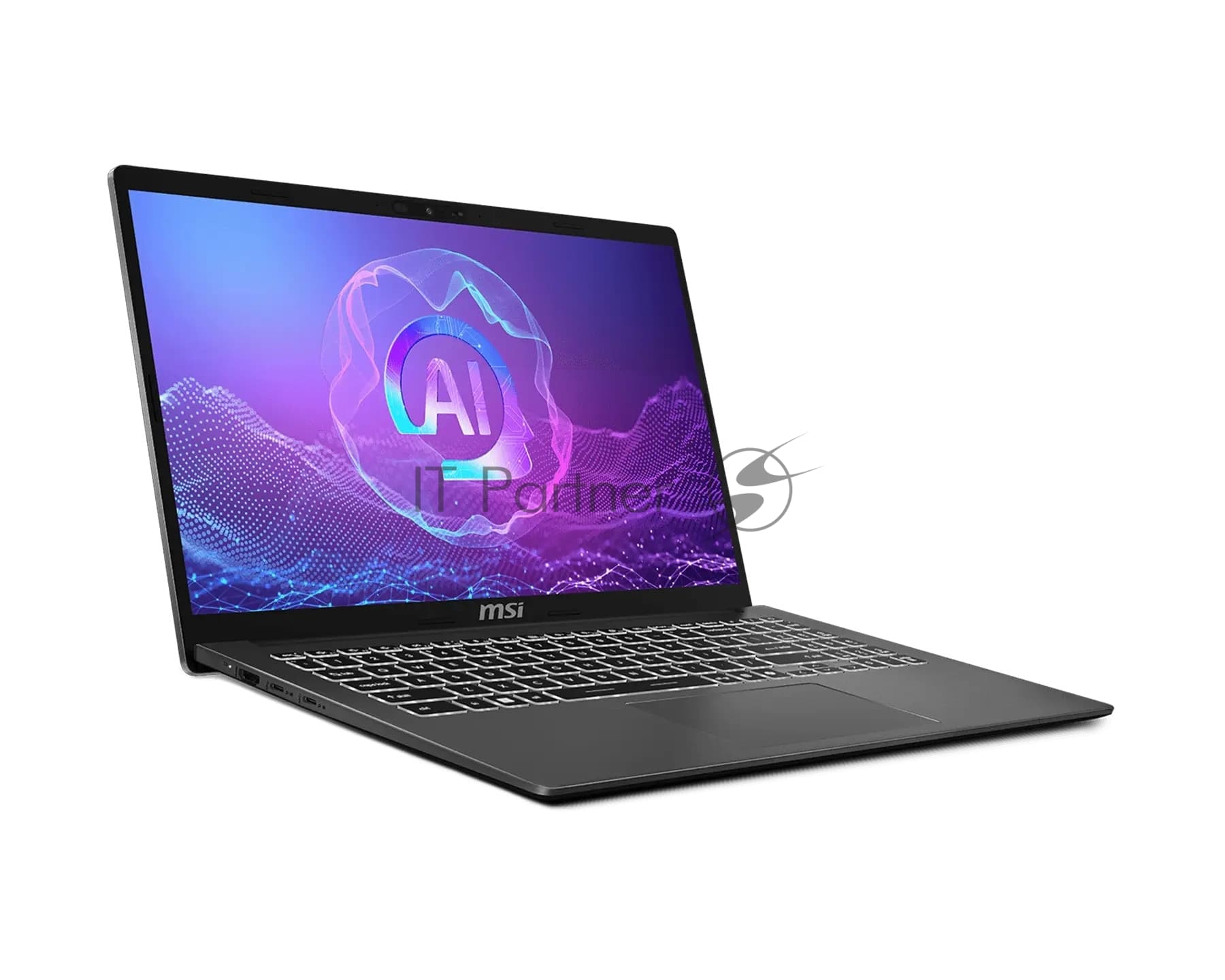 MSI Ноутбук MSI Modern A15 AI+ F3HMG-040XRU/15.6"/IPS/AMD Ryzen AI 5 330/16Gb/512Gb/SSD/AMD Radeon 820M/Без ОС/серый/1.6kg