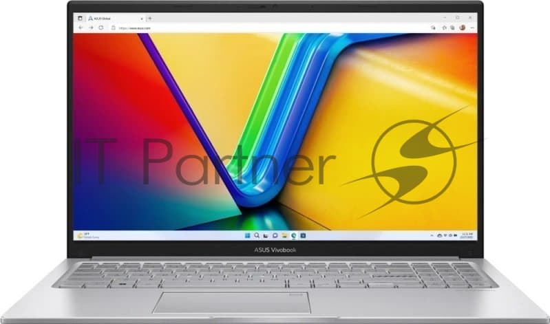 ASUS Ноутбук ASUS Vivobook 15 F1504VA-BQ336 Intel Core 5 120U/16Gb (D5)/SSD512Gb/UMA/15.6"/IPS/FHD/1920x1080/60Hz/NoOS/Silver/1.7kg